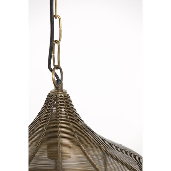 Bronzas krāsas metāla piekaramā lampa ø 36 cm Alvaro – Light & Living-image-4