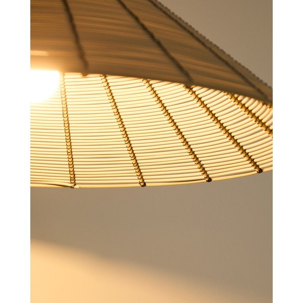 Bēšs mākslīgās rotangpalmas abažūrs ø 50 cm Saranella – Kave Home-image-4