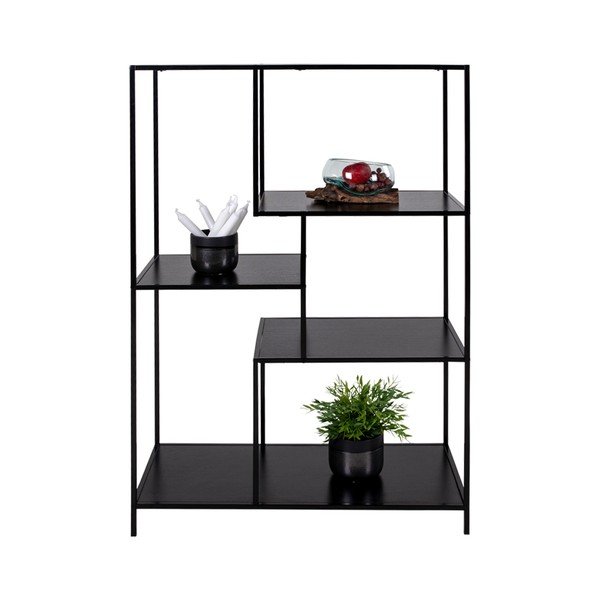 Melns grāmatu plaukts House Nordic Vita Shelf, 80 x 120 cm-image-2