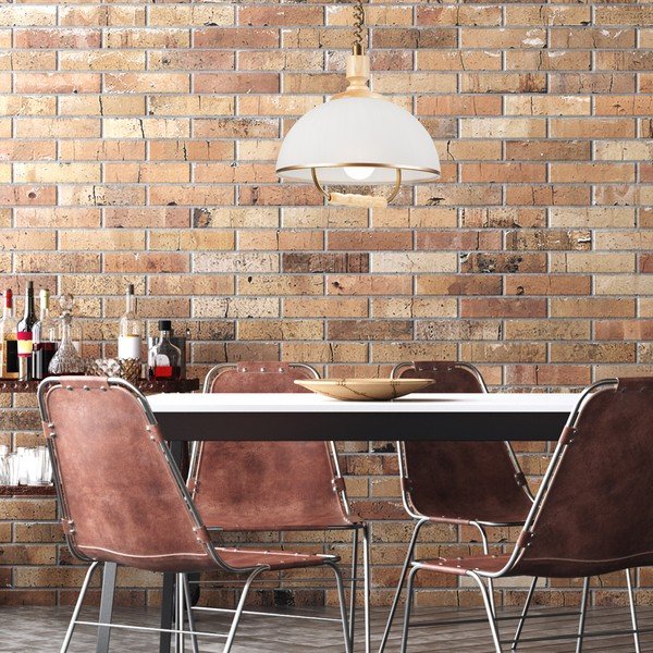 Bronzas krāsas/dabīga toņa piekaramā lampa ar stikla abažūru ø 30 cm Ramona – LAMKUR-image-3