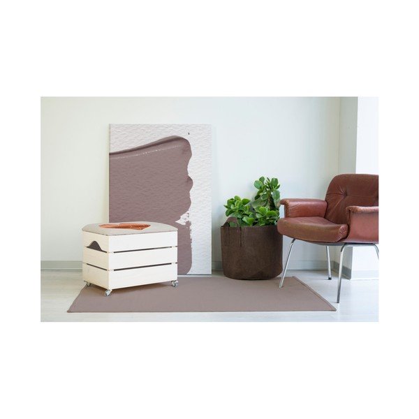 Balta uzglabāšanas kaste ar sēdekli Really Nice Things Heart, 50 x 35 cm-image-1