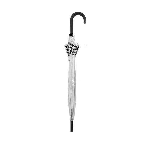 Caurspīdīgs vēja necaurlaidīgs lietussargs ar automātisku atvēršanu Ambiance Dog Stooth, ⌀ 84 cm-image-1