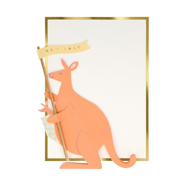 Apsveikumu kartīte Baby Kangaroo – Meri Meri-image-1