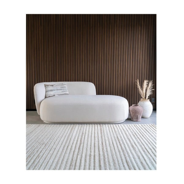 Krēmkrāsas ar rokām darināts vilnas paklājs 60x90 cm Mango – House Nordic-image-1