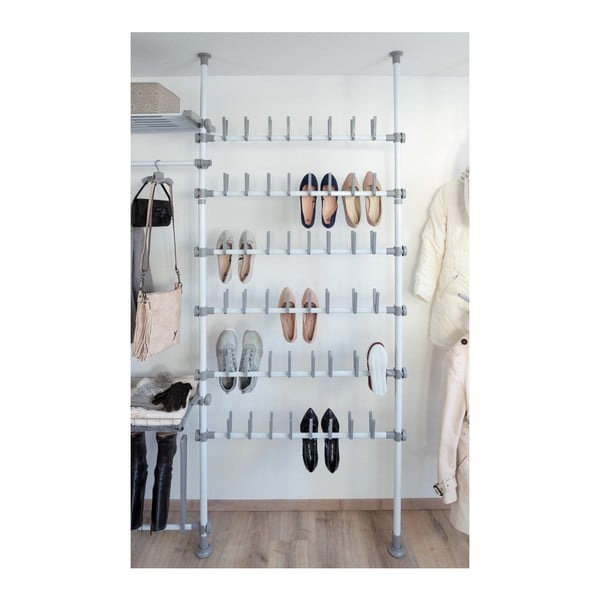 Balts metāla izvelkams apavu statīvs Herkules – Wenko-image-3