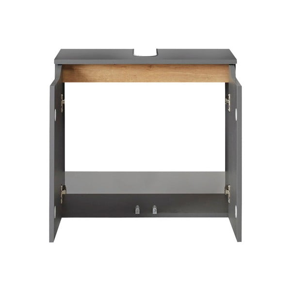 Pelēks piekaramais skapītis zem izlietnes 60x53 cm Set 357 - Pelipal-image-2