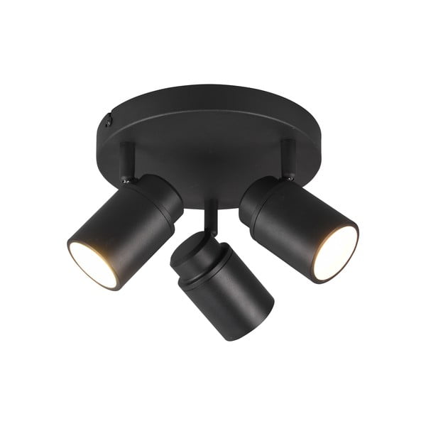 Matēta melna metāla lampa ar starmešiem Angelo – Trio-image-4