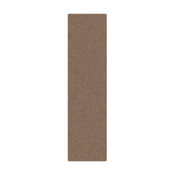 Brūns celiņa paklājs no pārstrādātas šķiedras 60x230 cm Velvet – Flair Rugs