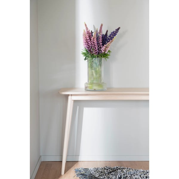 Konsoles galds ar ozolkoka imitāciju dabīgā tonī 120x40 cm Yumi – Rowico-image-1