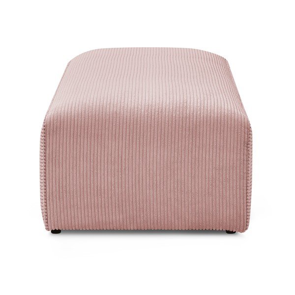 Rozā velveta modulārais kāju soliņš Megeve – Bobochic Paris-image-3