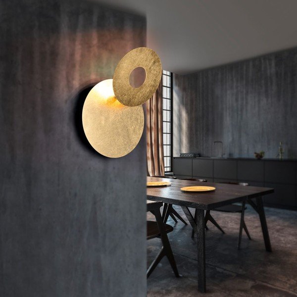 Zelta krāsas LED sienas lampa Leano – Trio-image-4