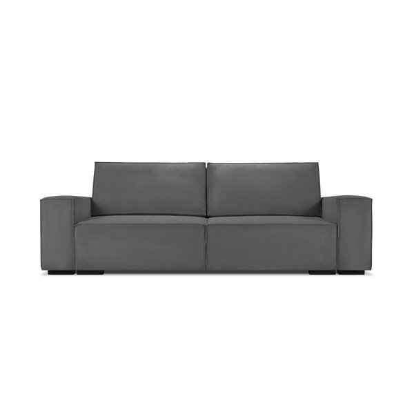 Tumši pelēks velveta izvelkamais dīvāns ar veļas kasti Mazzini Sofas Azalea-image-2