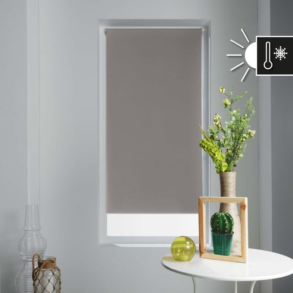 Gaiši brūna tekstila žalūzija 90x180 cm Occult – douceur d'intérieur-image-2