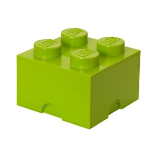Laima zaļa LEGO® glabāšanas kastes kvadrāts