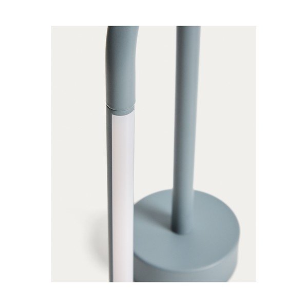 Gaiši zila metāla LED galda lampa (augstums 30 cm) Bow – Kave Home-image-4