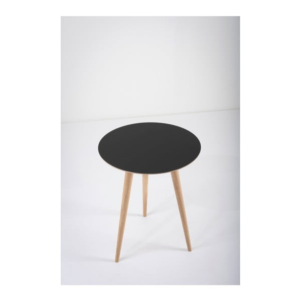 Ozolkoka kafijas galdiņš ar melnu virsmu Gazzda Arp, ⌀ 45 cm-image-3