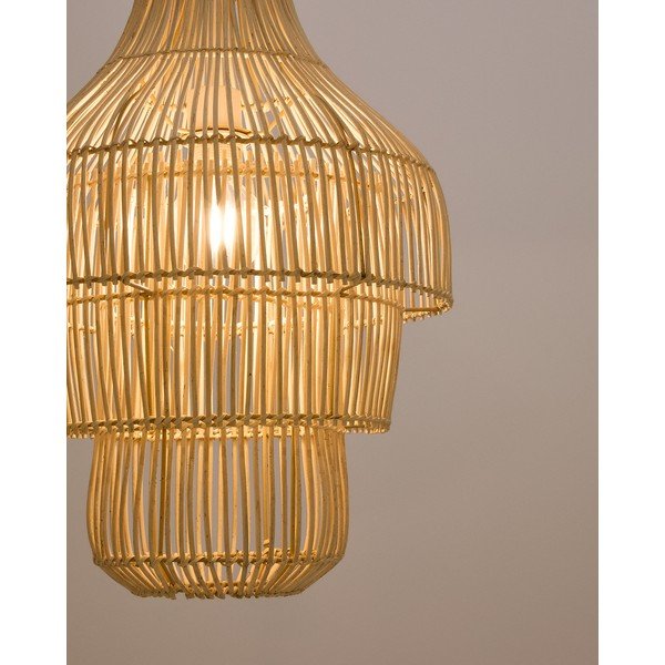 Dabīga toņa rotangpalmas abažūrs ø 38 cm Janoa – Kave Home-image-2