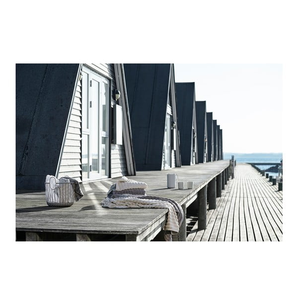 Balts kokvilnas dvielis 70x140 cm Inu – Zone-image-2