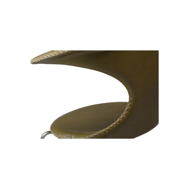 Zaļš ādas krēsls DAN-FORM Denmark Flair-image-1