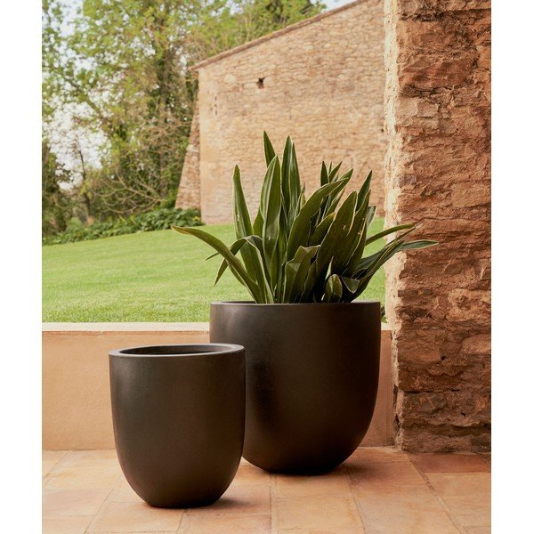 Betona puķu poda apvalks ø 54 cm Aiguablava – Kave Home-image-1