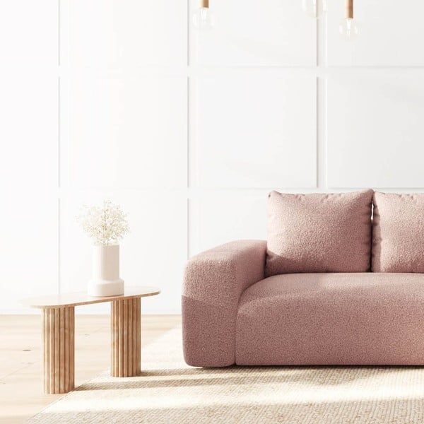 Rozā stūra dīvāns no buklē auduma (ar labo stūri/ar zvilni) Monce – Rodier-image-4
