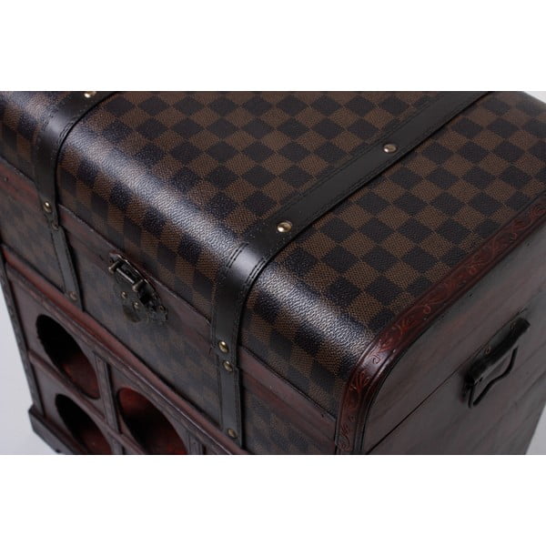 Brūns vīna skapis pudeļu skaits 6, 41x48 cm – Deco Pleasure-image-1