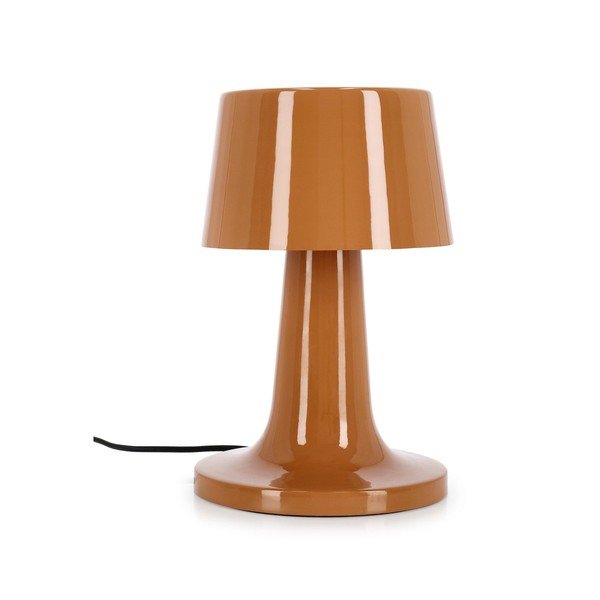 Oranža metāla LED galda lampa ar metāla abažūru (augstums 51 cm) Turner – Bizzotto