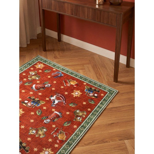 Sarkans/zaļš celiņa paklājs ar Ziemassvētku motīvu 80x200 cm Toy's Delight Nostalgic Noel Red Green – Villeroy&Boch-image-3