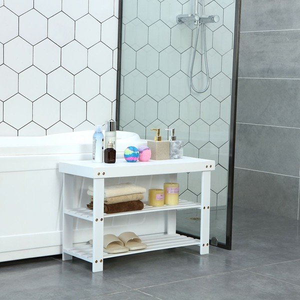 Balts bambusa plaukts 6 apavu pāriem Songmics, platums 70 cm-image-1