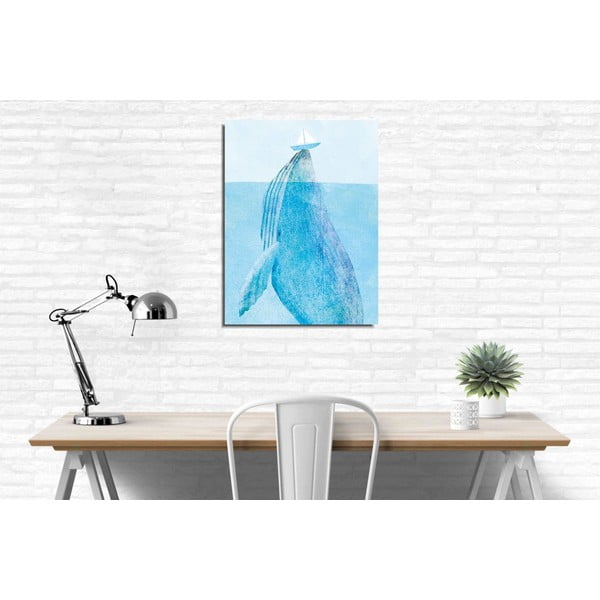Sienas glezna uz audekla Whale, 30 x 40 cm-image-1