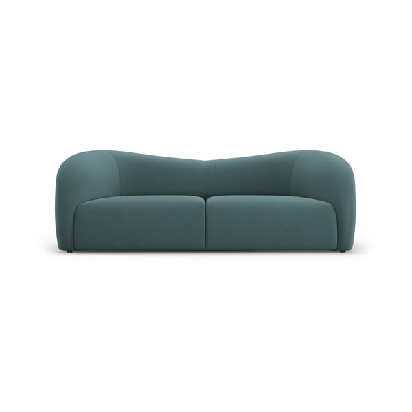 Zaļganzils samta dīvāns 197 cm Santi – Interieurs 86
