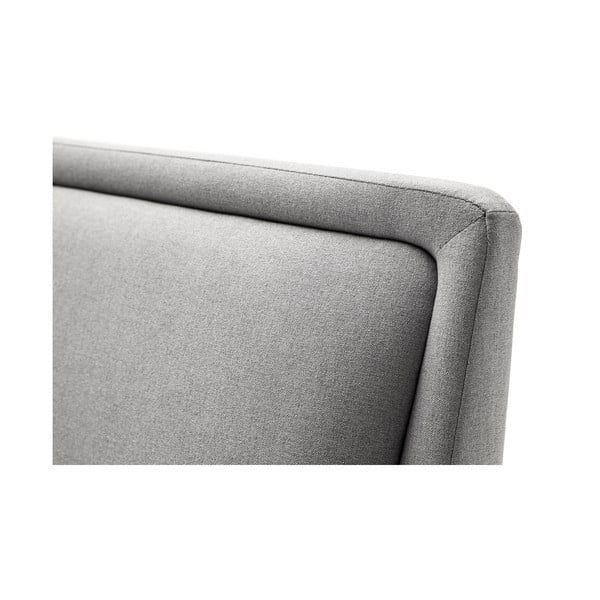 Gaiši pelēka polsterēta divvietīga gulta bez režģa 160x200 cm Frieda – Meise Möbel-image-1