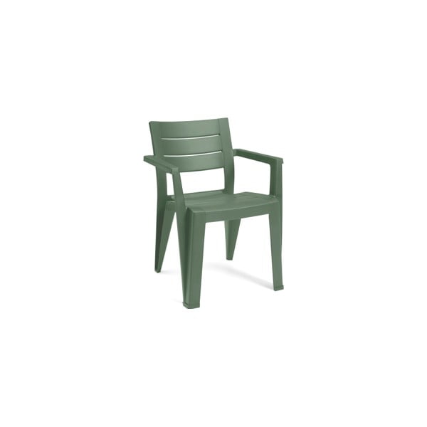 Zaļš plastmasas dārza krēsls Julie – Keter