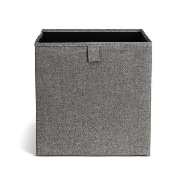Pelēka tekstila uzglabāšanas kaste 32x31,5x31,5 cm Soft Storage Cube – Bigso