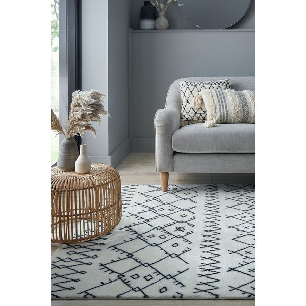 Balts mazgājams paklājs 120x170 cm Adil – Flair Rugs-image-1