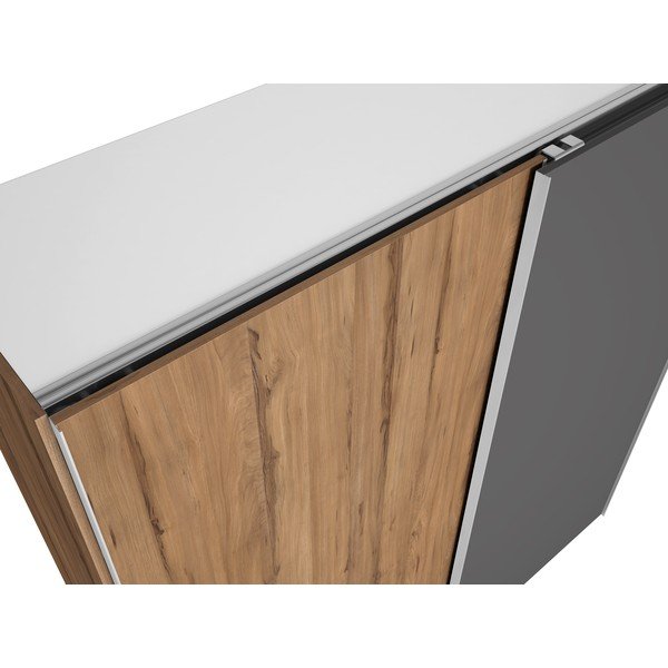 Pelēks riekstkoka imitācijas skapis ar bīdāmām durvīm 182x200 cm Malta – Marckeric-image-3