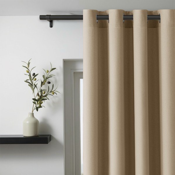 Bēšs daļēji gaismu necaurlaidīgs aizkars Calisto – Filumi-image-1