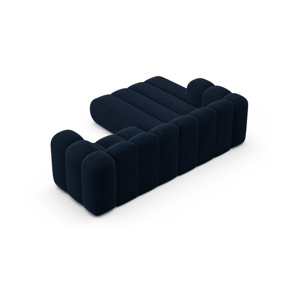 Tumši zils stūra dīvāns (ar kreiso stūri) Lupine – Micadoni Home-image-3