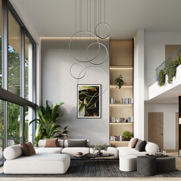 Melna alumīnija LED piekaramā lampa RIO – Thoro-image-1