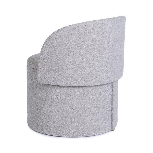 Gaiši pelēks pufs no buklē auduma Anthea – Yes Everyday-image-2