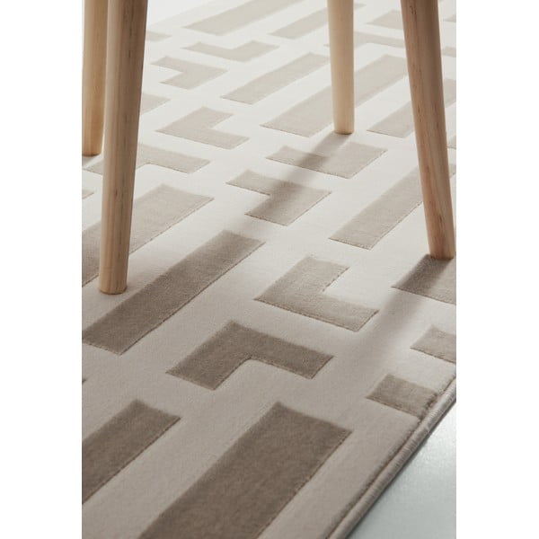 Pelēks/krēmkrāsas celiņa paklājs 80x240 cm Perles Onyx – Elle Decoration-image-4