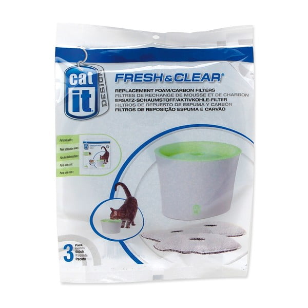Ūdens strūklaku filtri kaķiem (3 gab.) Catit Fresh&Clear – Plaček Pet Products
