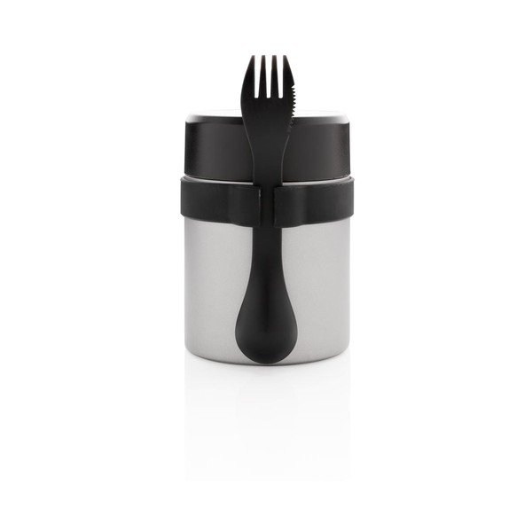 Nerūsējošā tērauda pusdienu kārbas komplekts ar galda piederumiem XD Collection-image-4