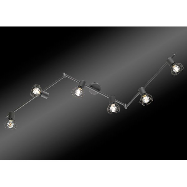 Melna prožektora tipa lampa 8x148 cm Ran – Fischer & Honsel-image-2