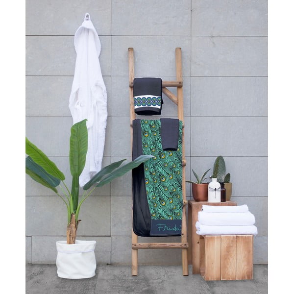 3 dvieļu komplekts Madre Selva Peacock-image-1