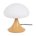 Okera dzeltena metāla galda lampa ar stikla abažūru (augstums 21 cm) Hongo – Leitmotiv