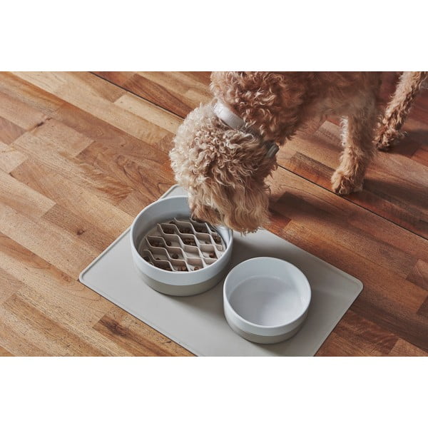 Porcelāna mājdzīvnieku bļodiņa suņiem ø 21,5 cm Coppa Greige M/L – MiaCara-image-2