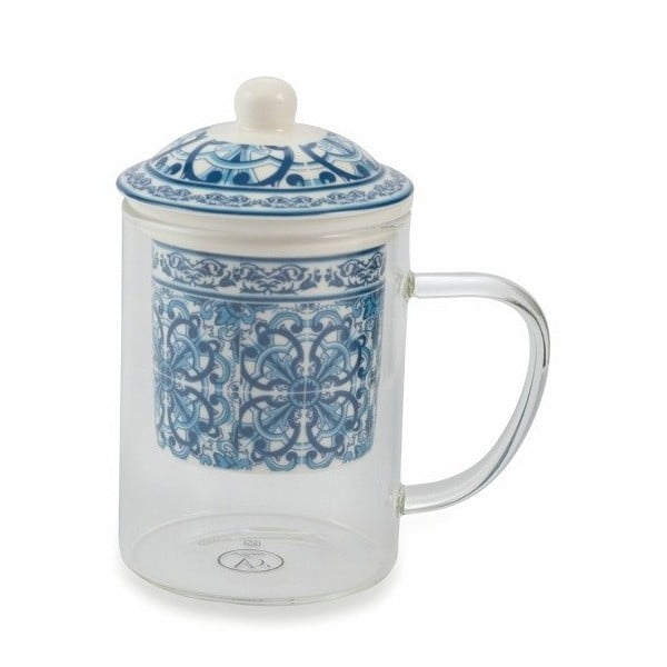 Krūzīte ar porcelāna sietiņu lapu tējai Villa d'Este Marocco