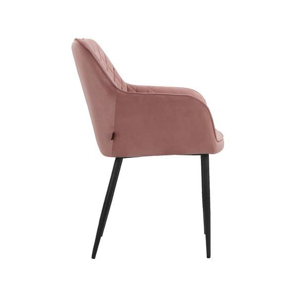 Gaiši rozā polsterēti ēdamistabas krēsli (2 gab.) Elvira – Støraa-image-3