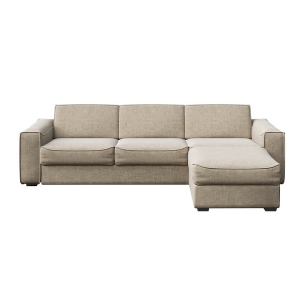 Krēmkrāsas dīvāns ar maināmu sēdmoduli MESONICA Munro, 308 cm